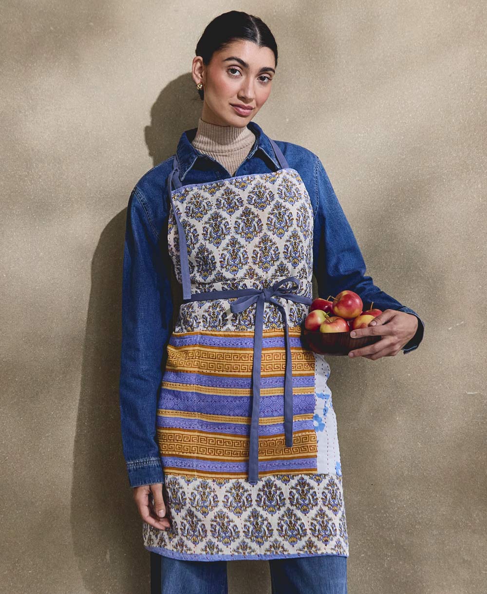 Kantha Bib Apron - No. 240716