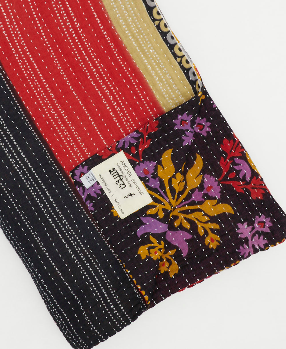A Kantha Quilt Throw - No. 240824
