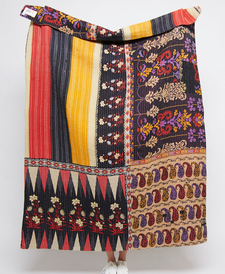 A Kantha Quilt Throw - No. 240824