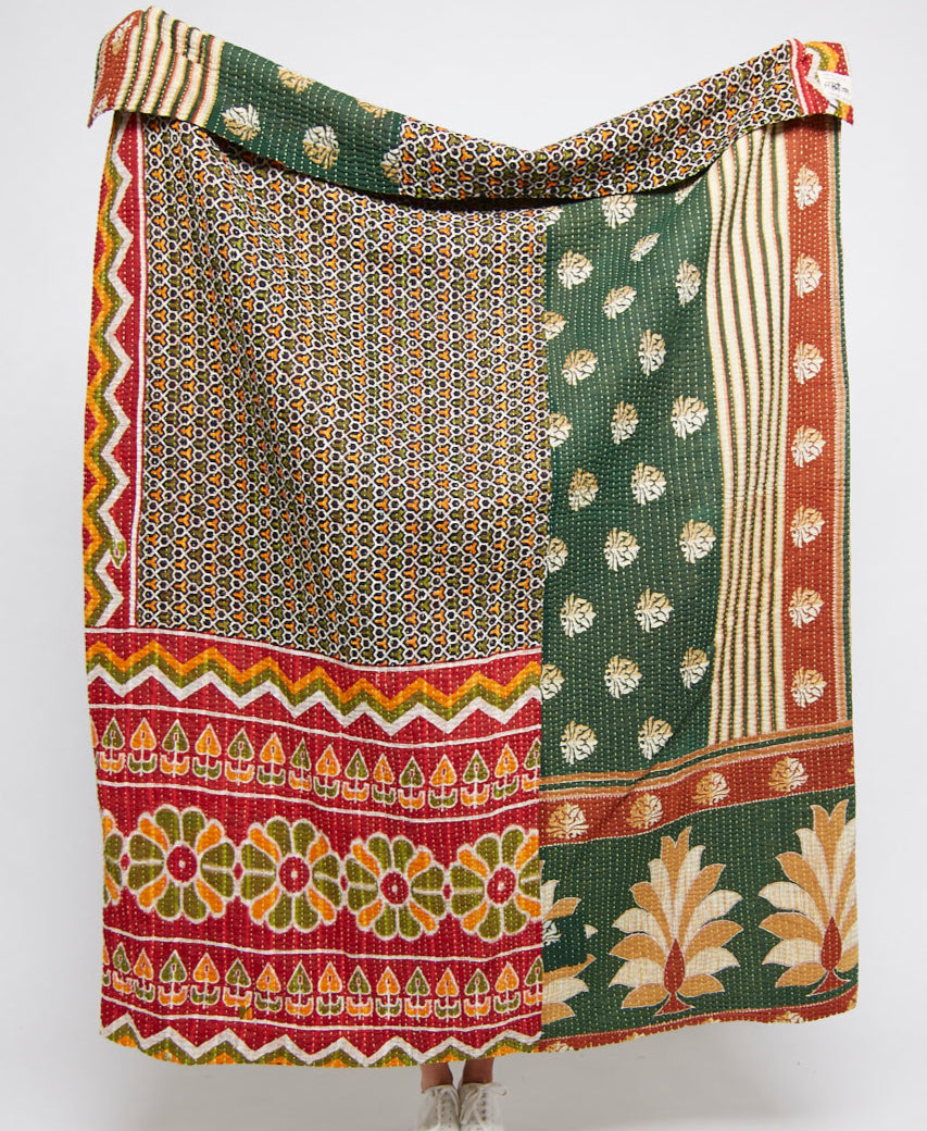 Kantha Quilt Throw - No. 250104