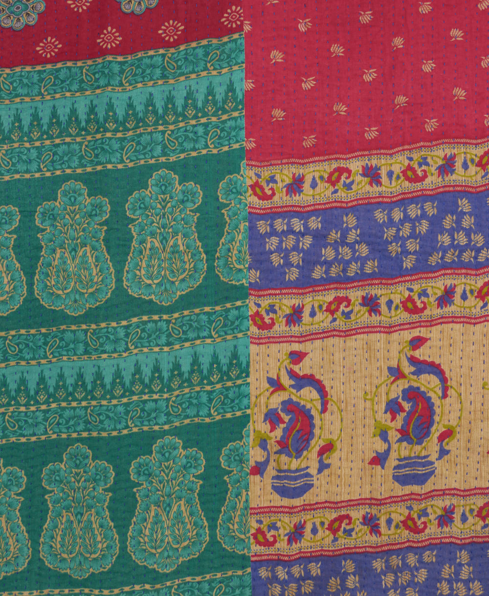 Kantha Quilt Throw - No. 250417