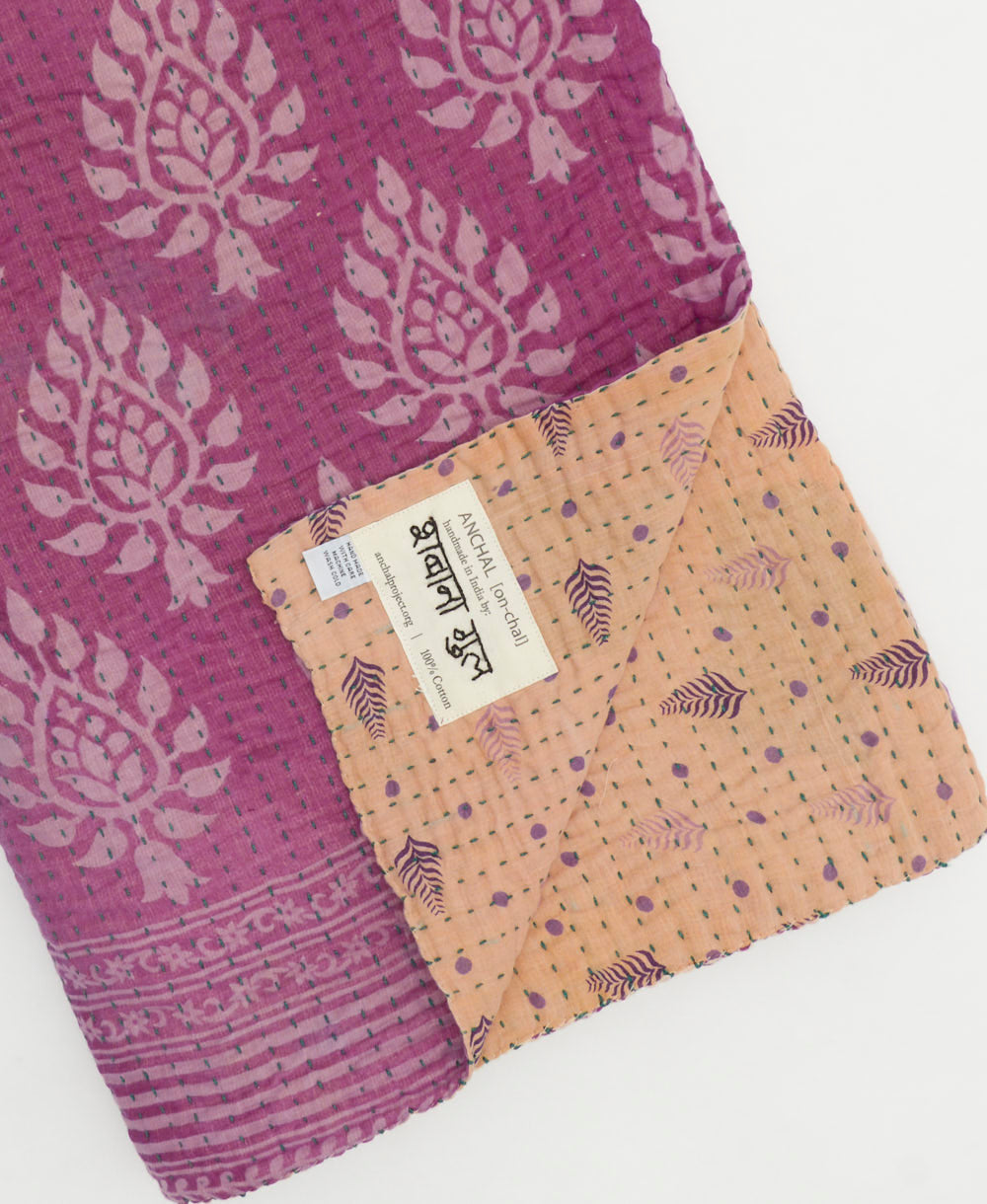 Kantha Quilt Throw - No. 250428