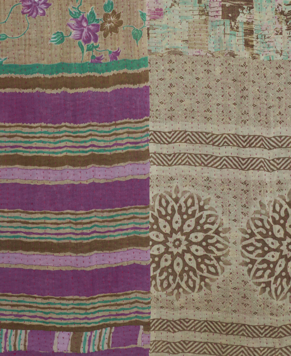 Kantha Quilt Throw - No. 250513