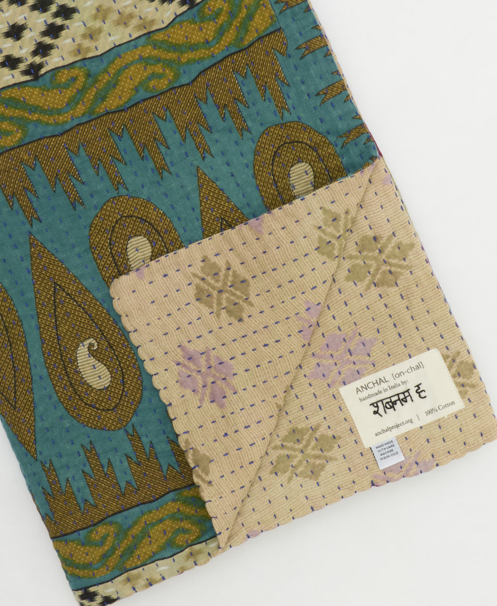 Kantha Quilt Throw - No. 250517