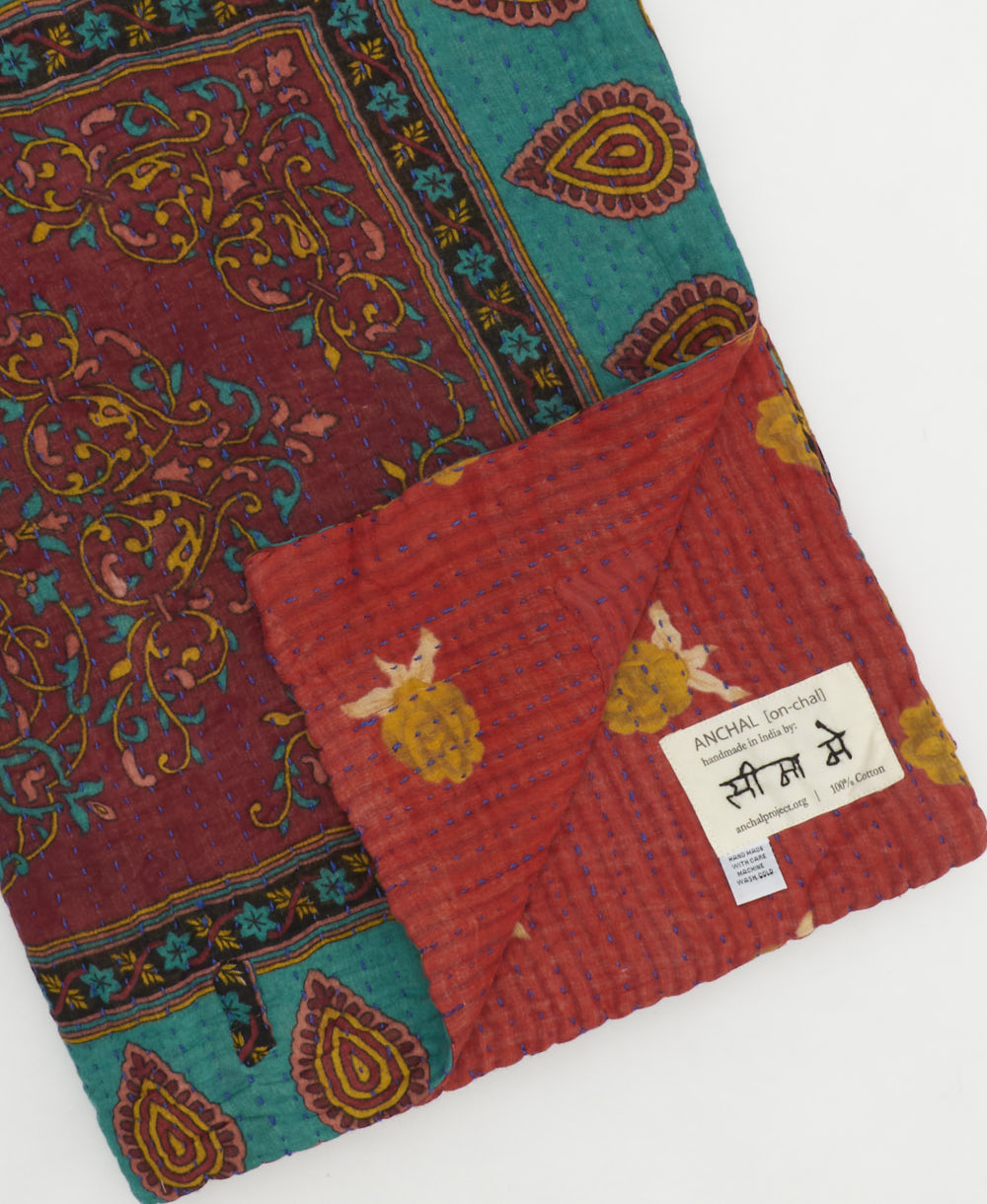Kantha Quilt Throw - No. 250518