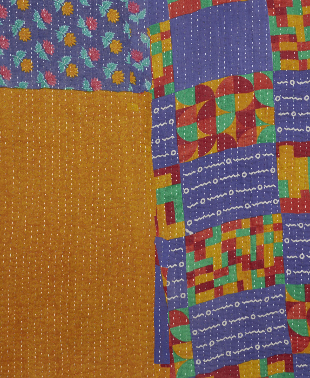 Kantha Quilt Throw - No. 250519