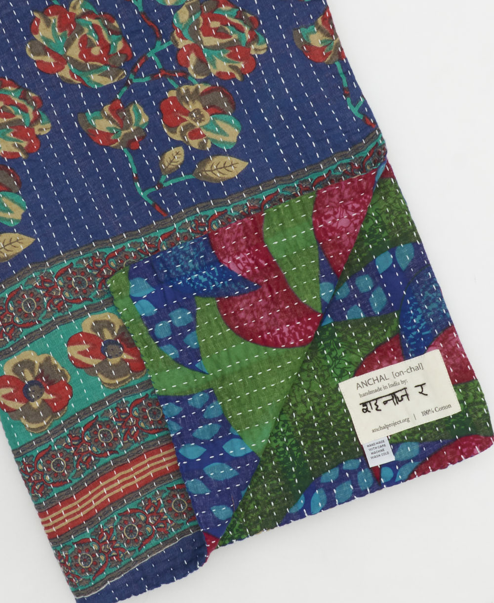 Kantha Quilt Throw - No. 250524