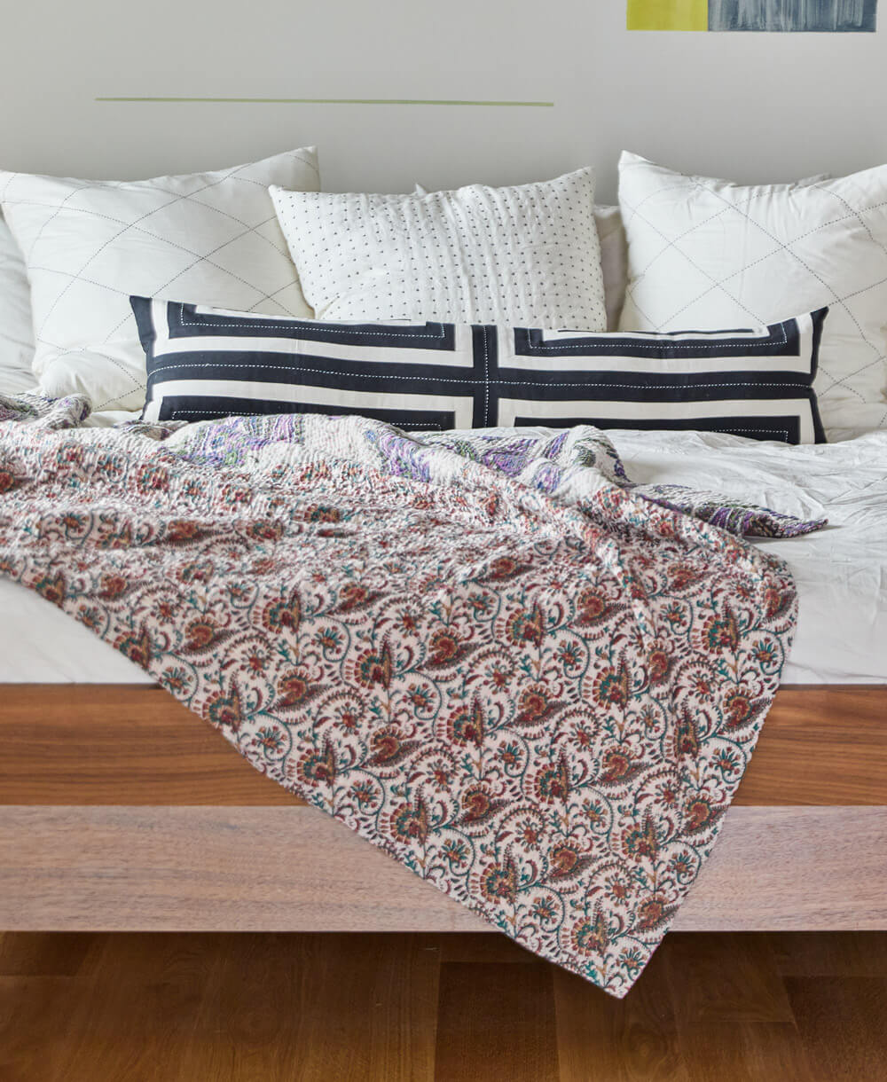Kantha Quilt Throw - No. 250104