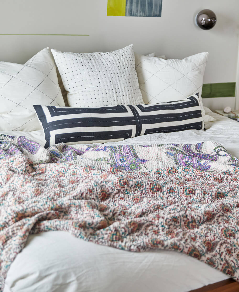 A Kantha Quilt Throw - No. 240824