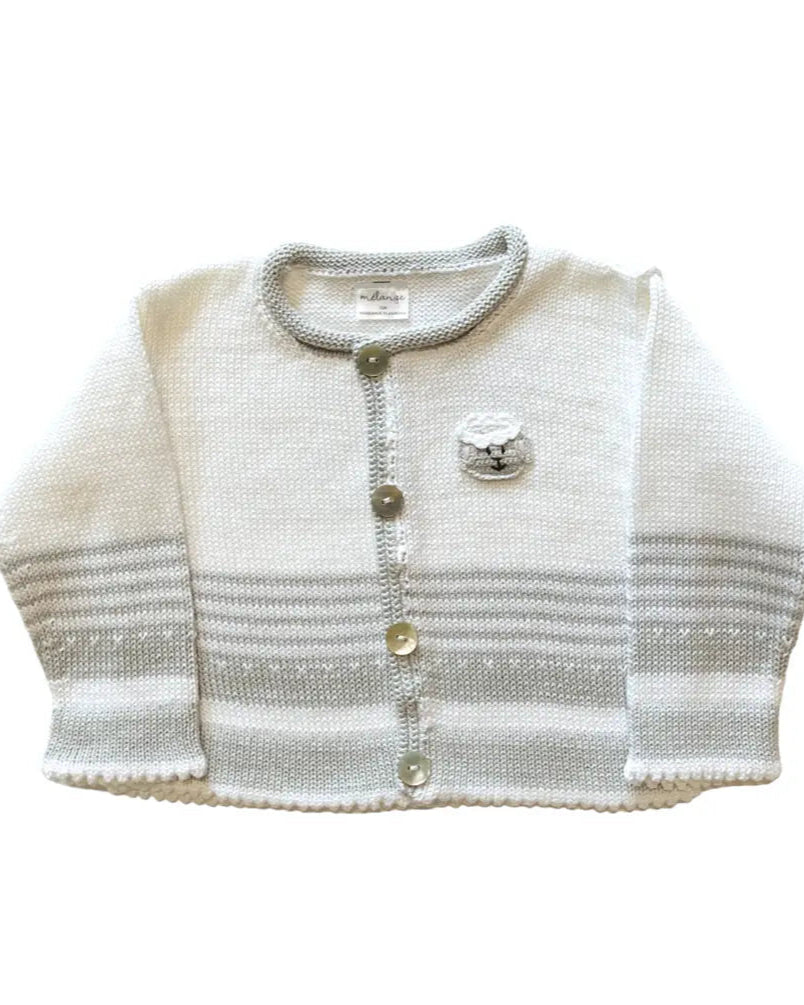 Lamb Cardigan, Grey