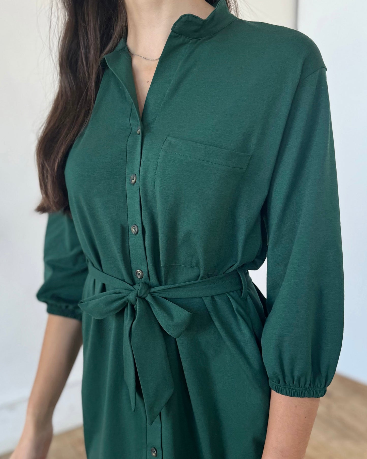 MILLIE dress in Dark Green