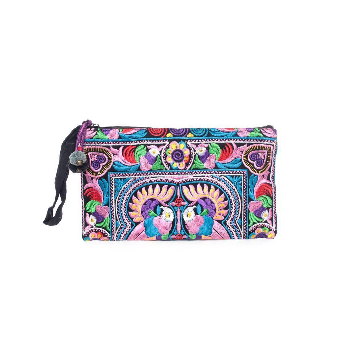 Prani Embroidered Hmong Wristlet - Thailand