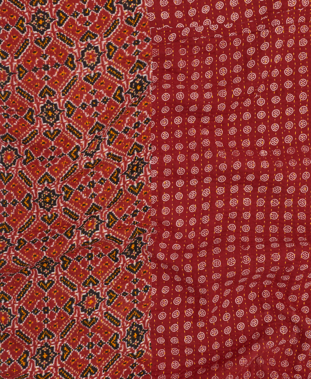 A Small Kantha Quilt Throw - No. 240608