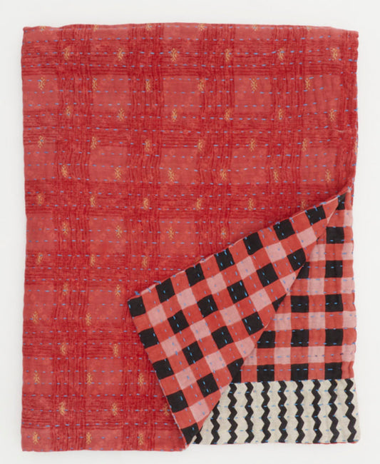 Small Kantha Quilt Throw - No. 250108