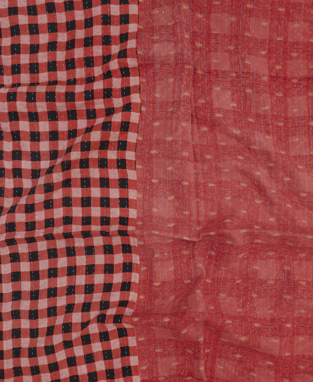 A Small Kantha Quilt Throw - No. 250108