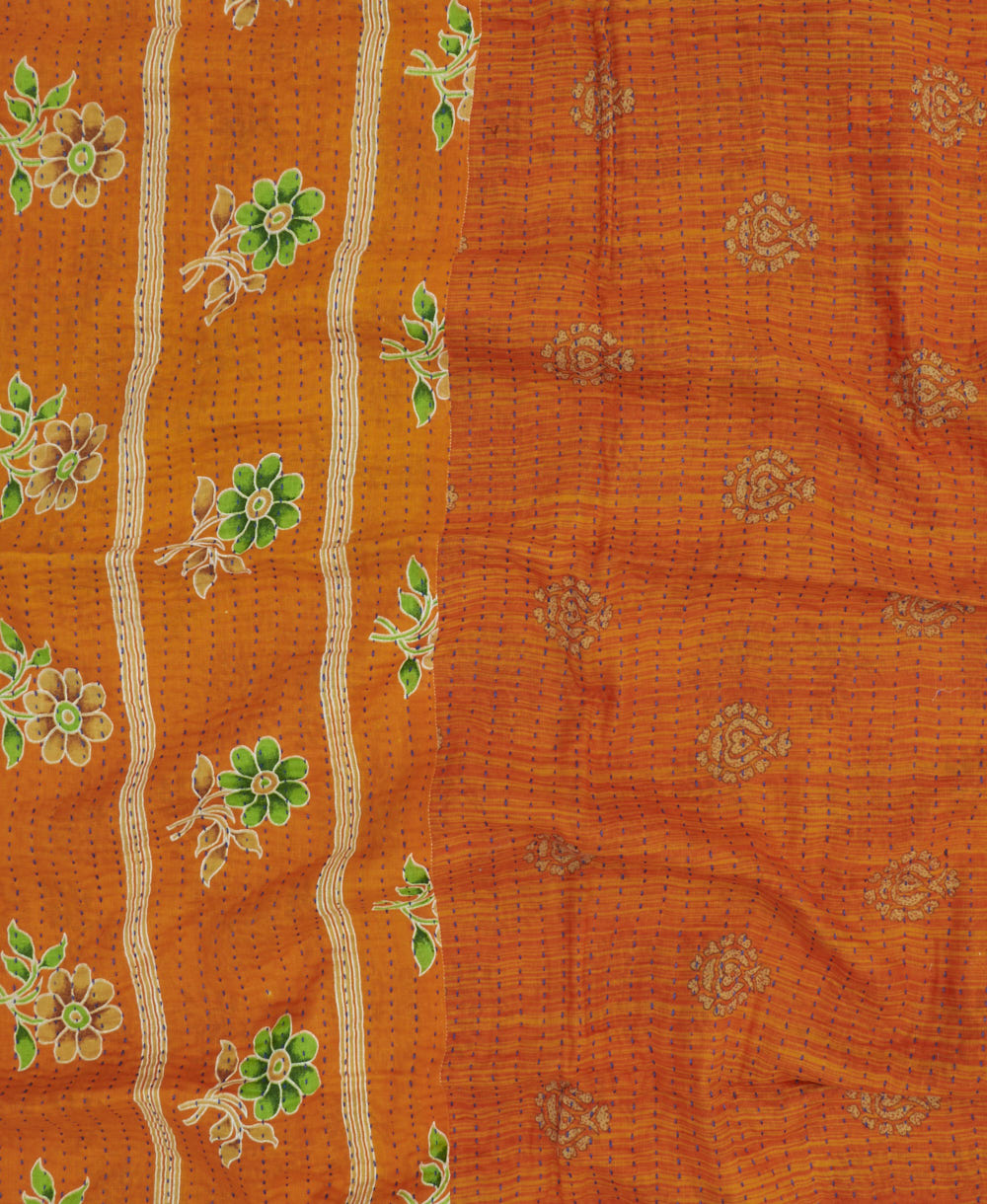 Small Kantha Quilt Throw - No. 250140