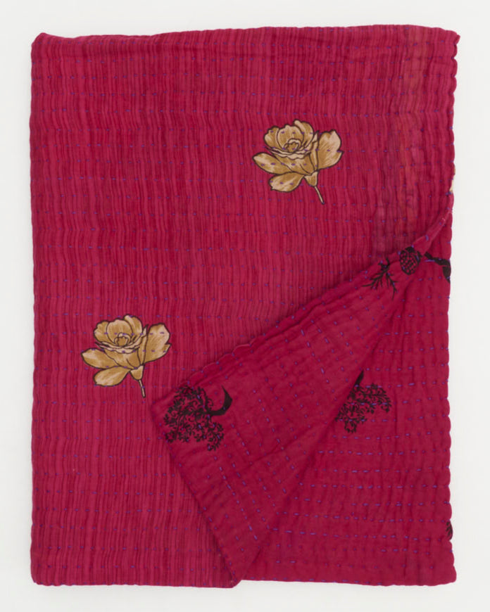 Small Kantha Quilt Throw - No. 250216