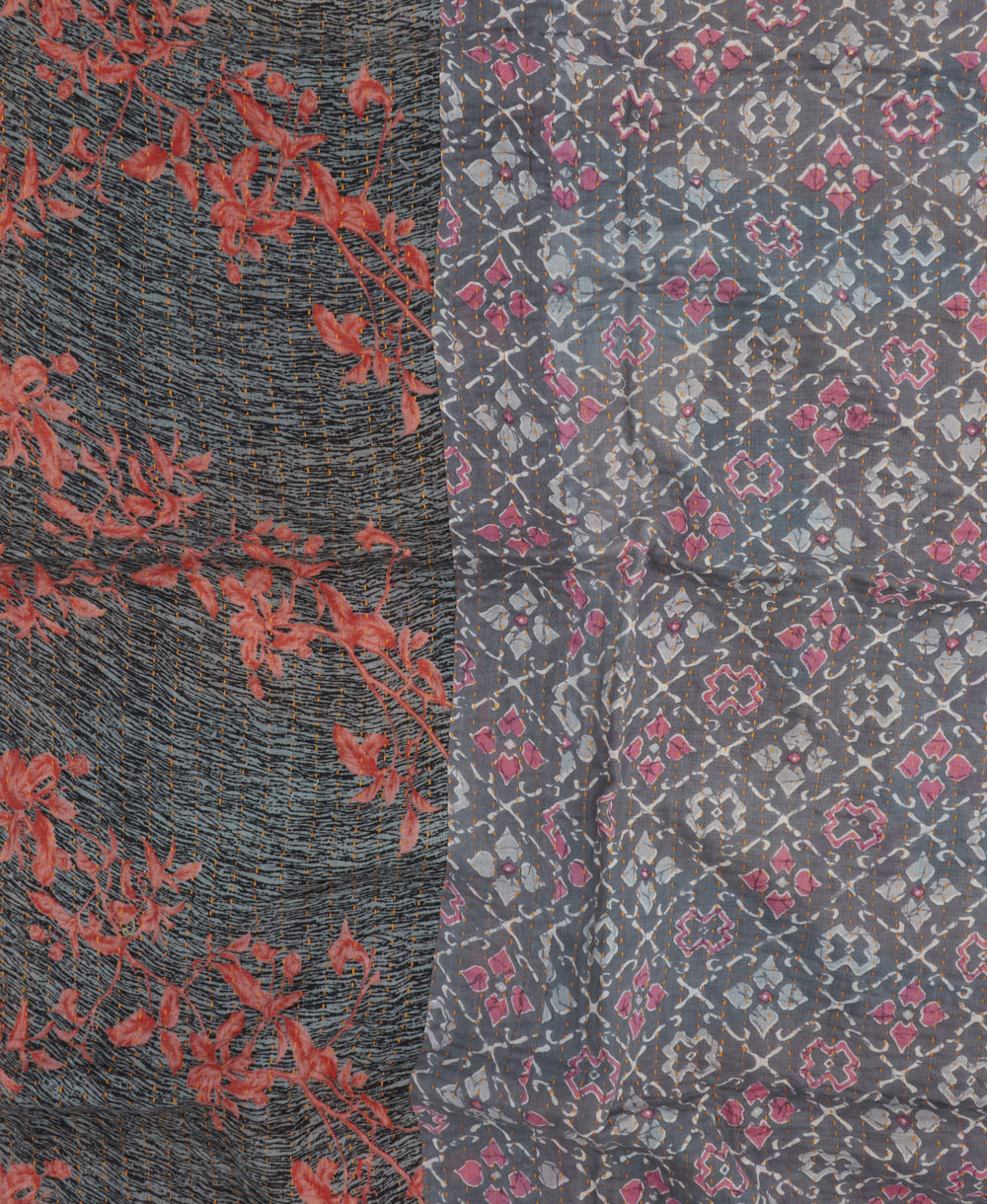 Small Kantha Quilt Throw - No. 250405