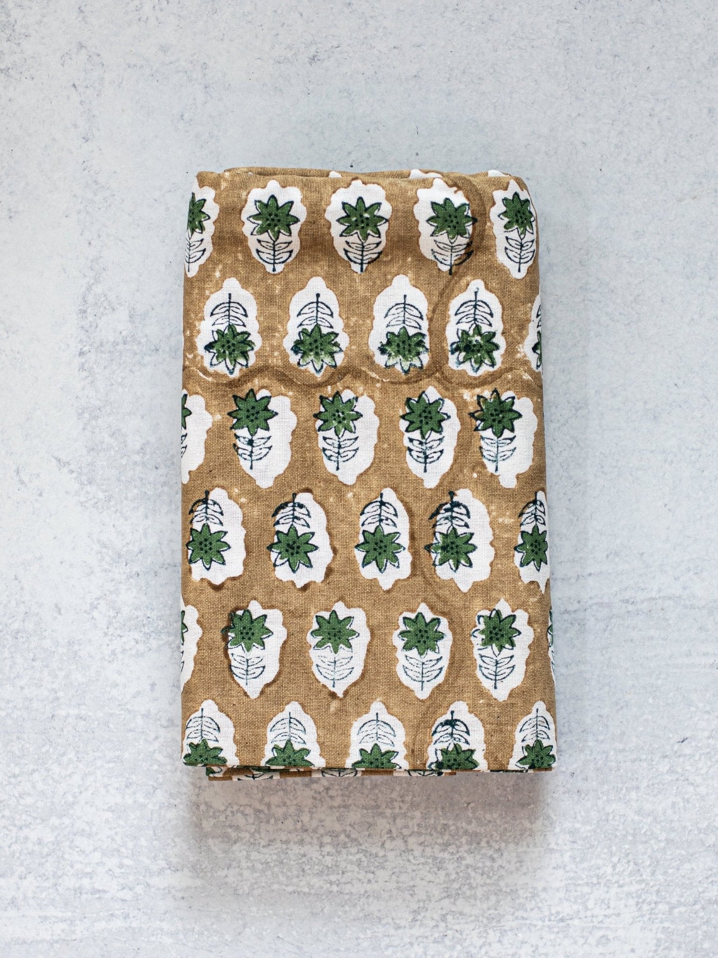 Table Throw (Ivory) - Poinsettia, Midnight, Chai, & Sage