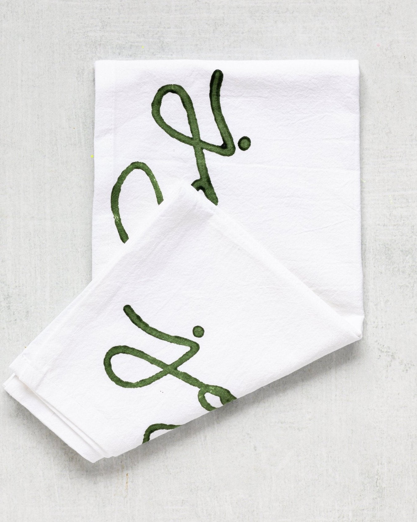 Tea Towel - Joyful, Sage
