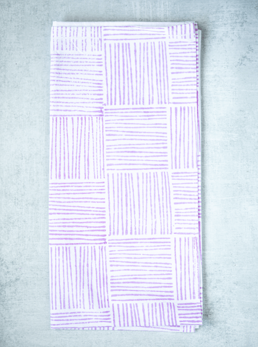Tea Towel - Stripe, Lilac