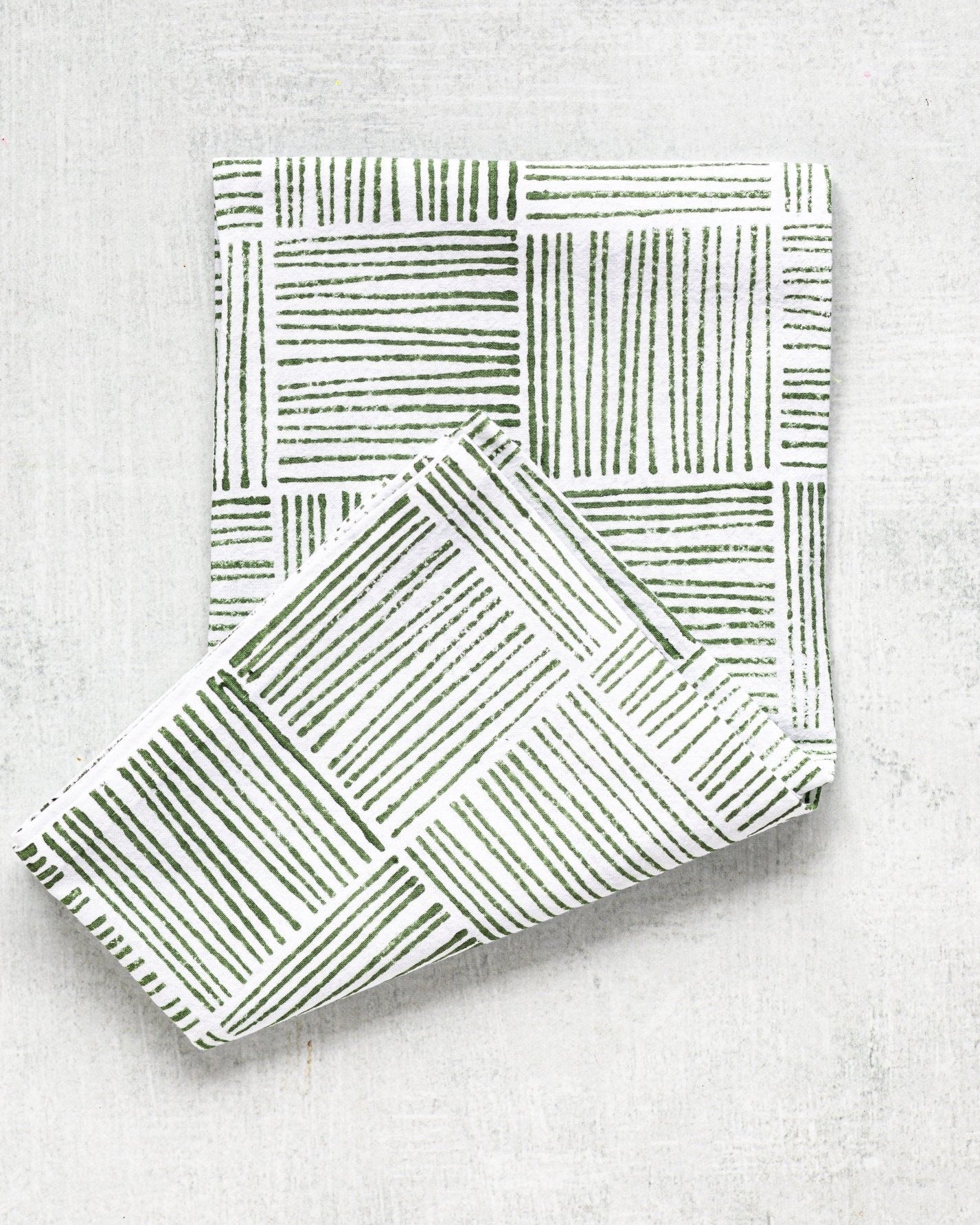 Tea Towel - Striped, Sage