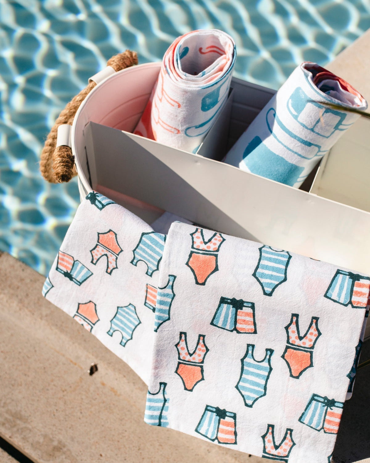 Tea Towel - Swimsuits, Surf & Melon
