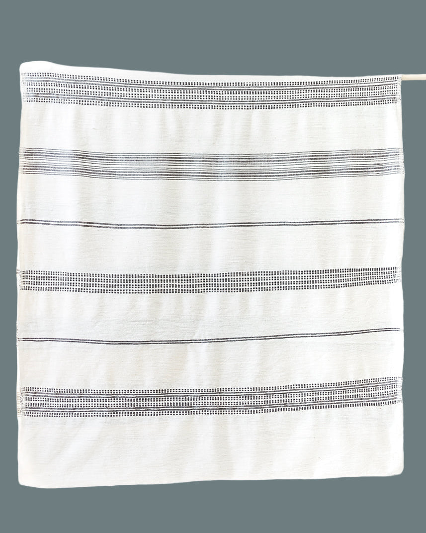 Aden Fabric Yardage Natural w/ Grey