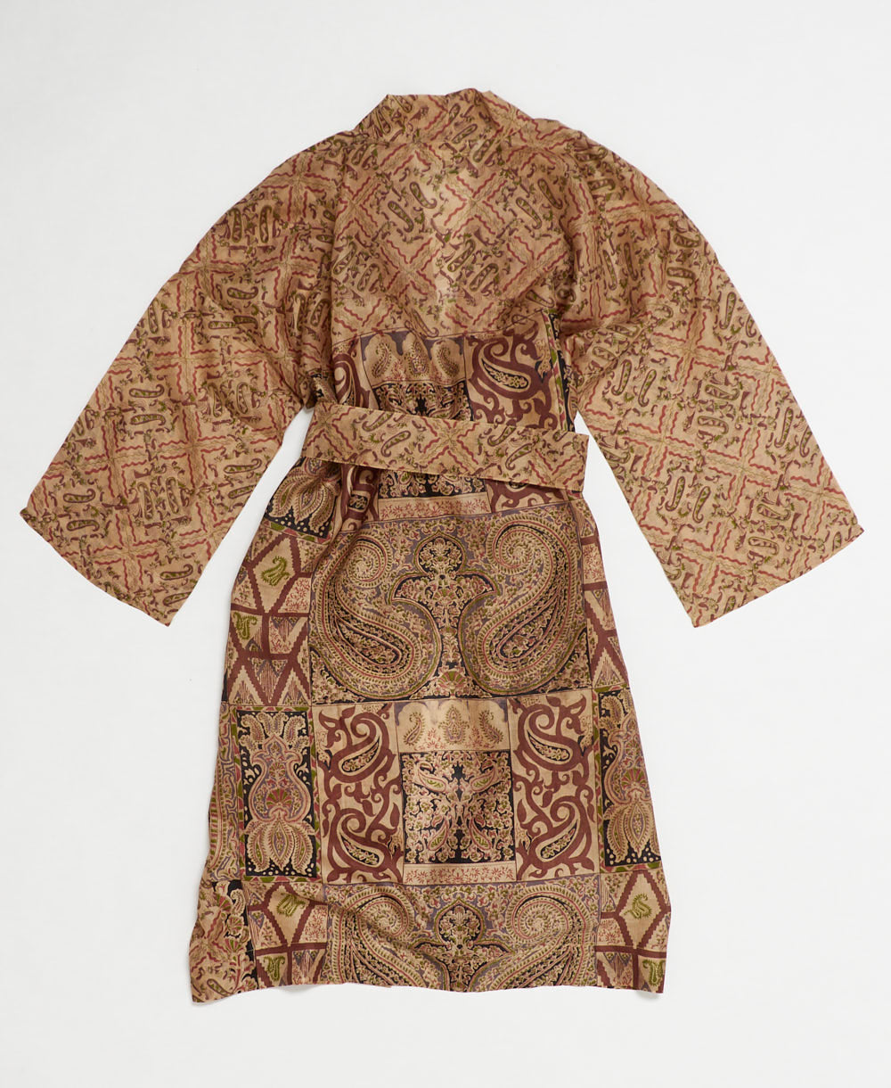 Vintage Silk Robe - M - No. 240614