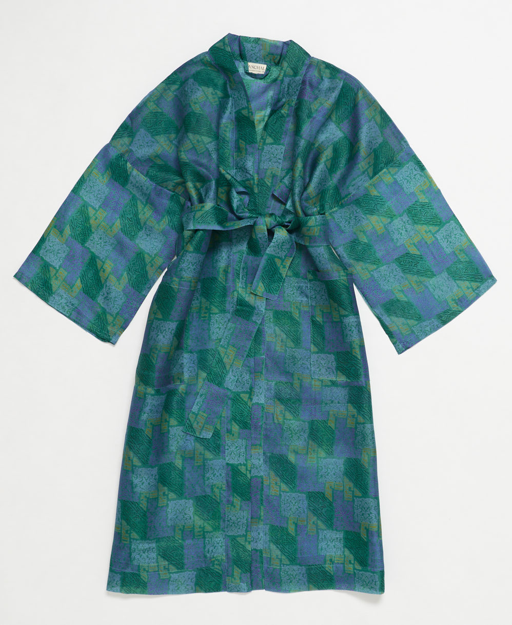Vintage Silk Robe - M- No. 240810