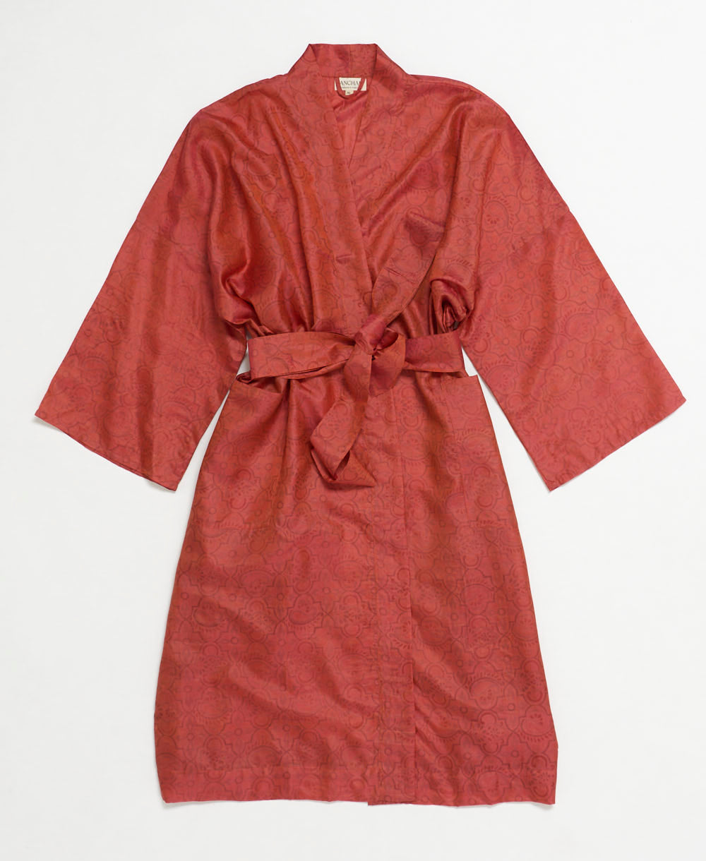 Vintage Silk Robe -XL- No. 250324