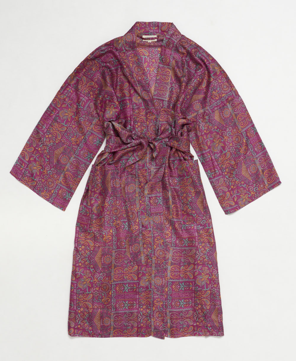 Vintage Silk Robe -L- No. 250416