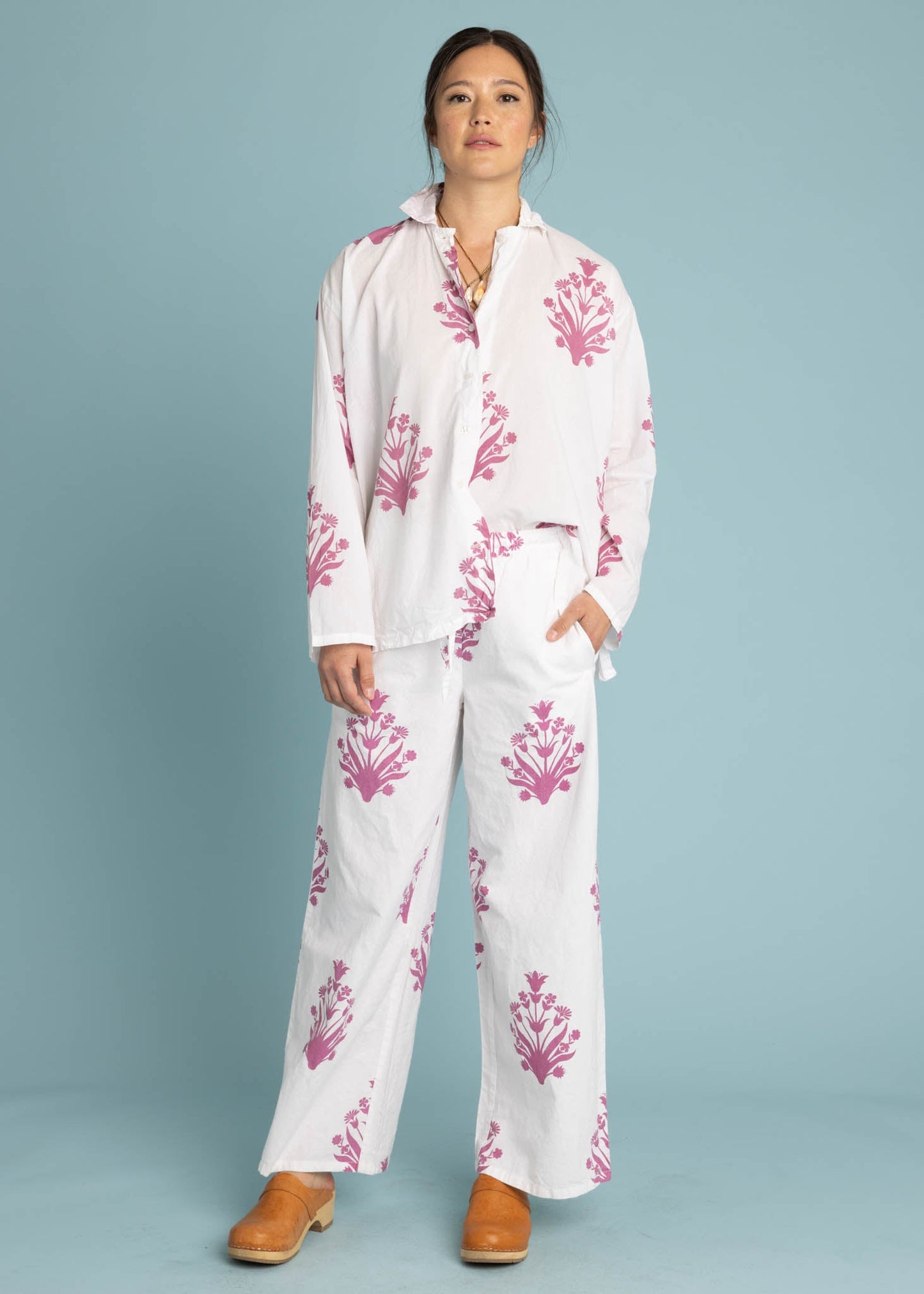 Relaxed Boyfriend Shirt - Cameo Floral Dahlia