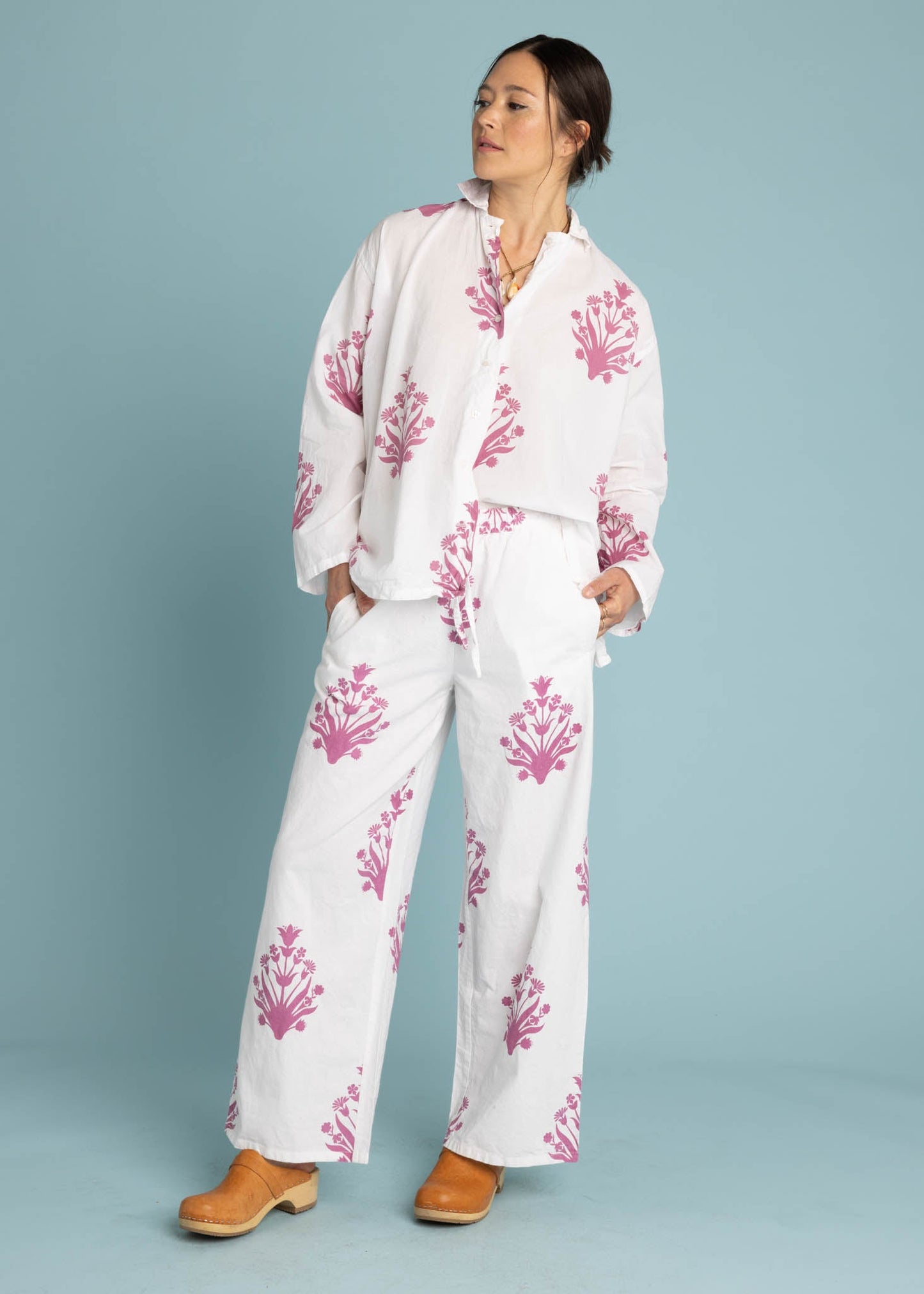 Relaxed Boyfriend Shirt - Cameo Floral Dahlia