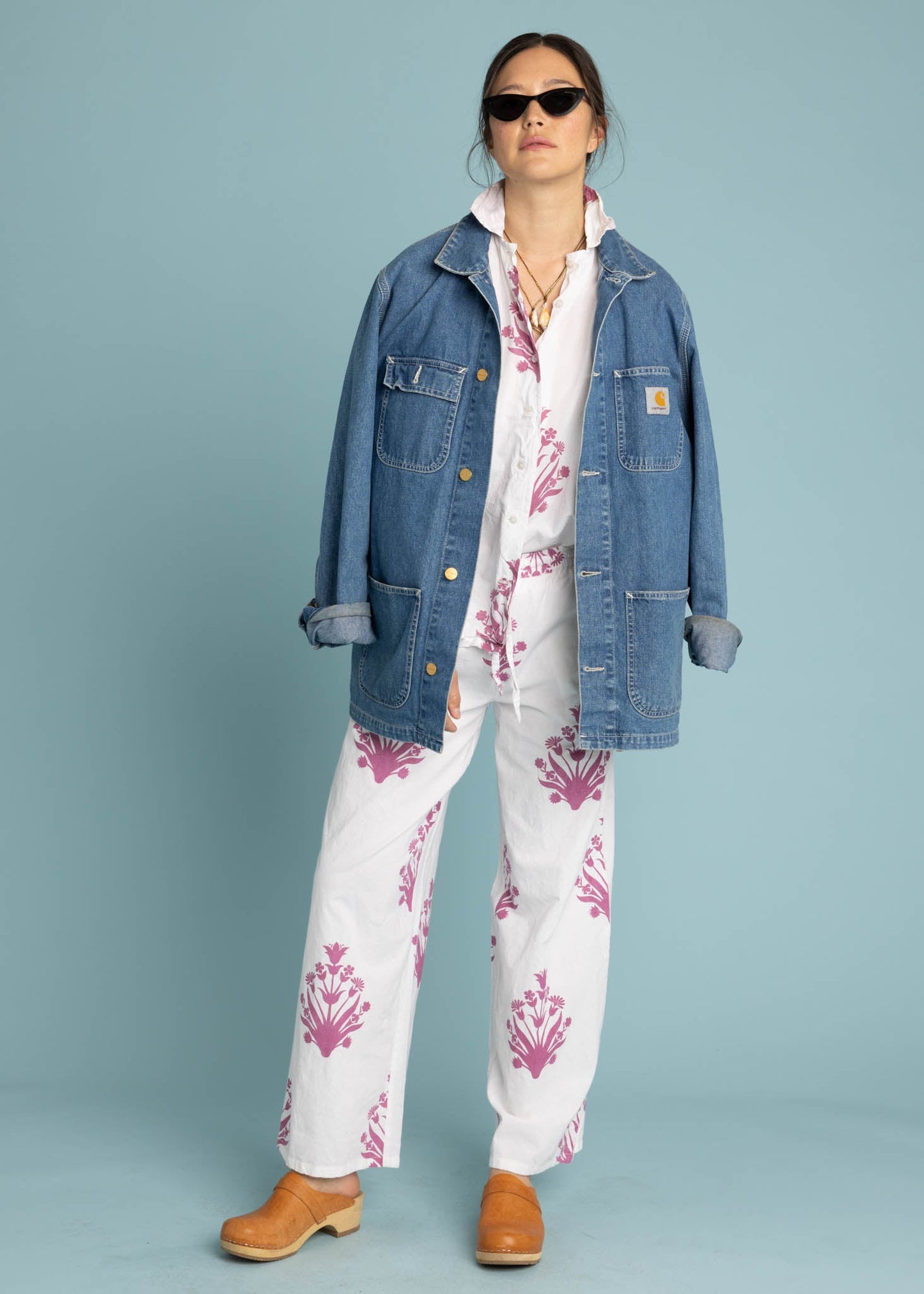 Relaxed Boyfriend Shirt - Cameo Floral Dahlia