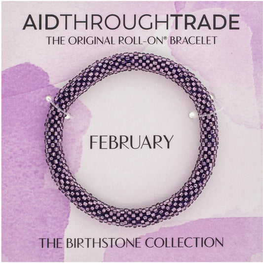 Birthstone Roll-On® Bracelets - February