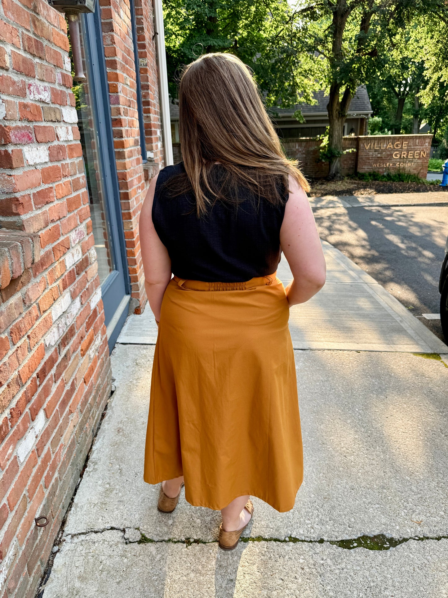 Sleeveless Square Neck Top