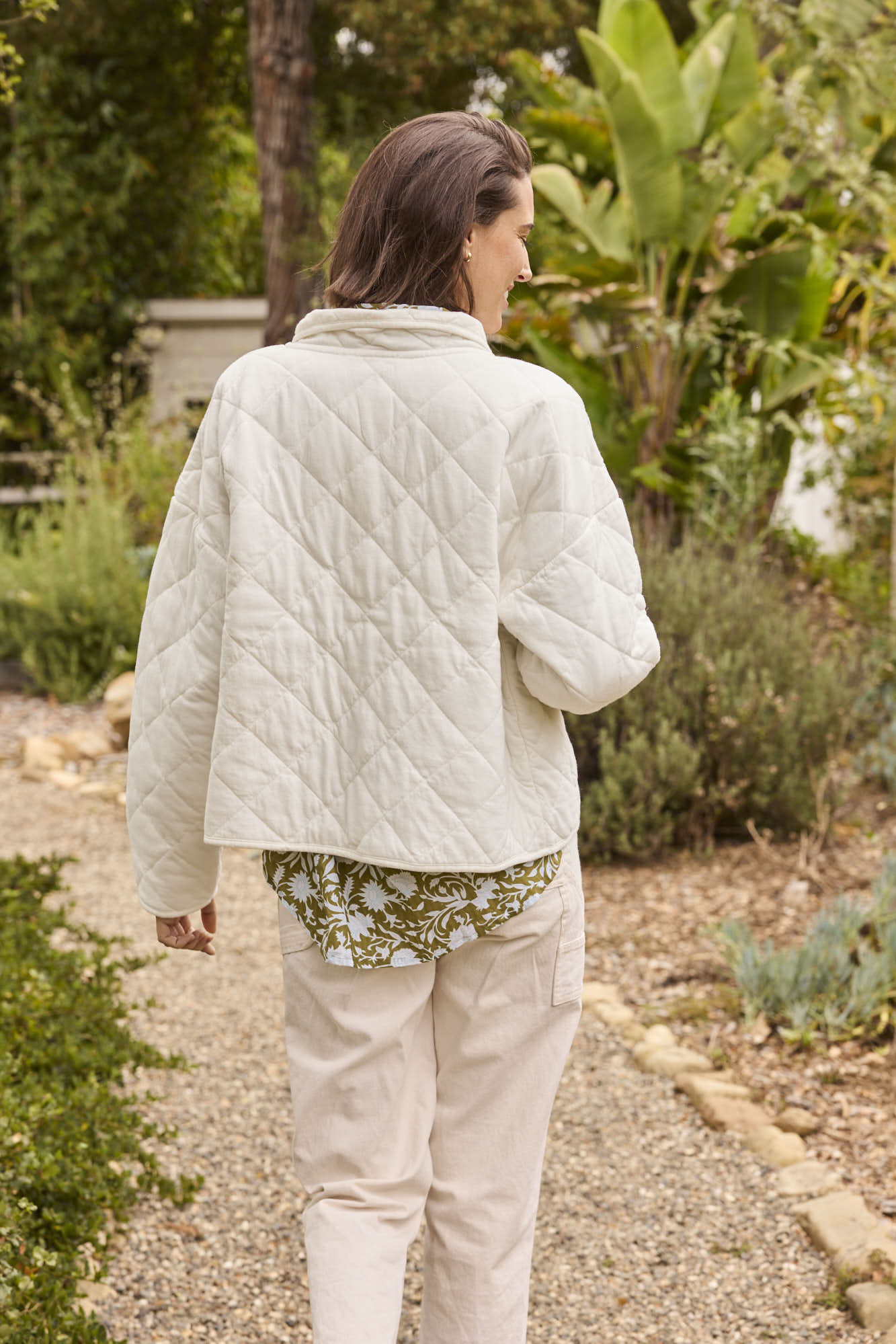 Countryside Quilted Jacket - Natural - FINAL SALE