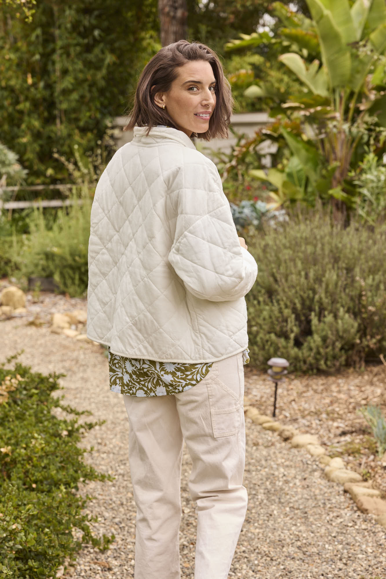 Countryside Quilted Jacket - Natural - FINAL SALE
