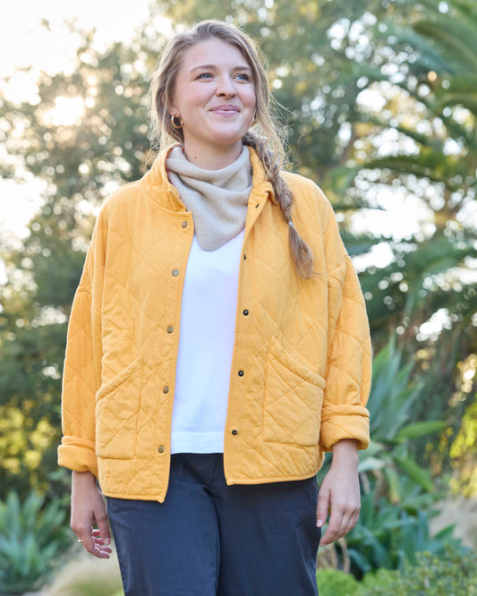 Countryside Quilted Jacket - Mango - FINAL SALE