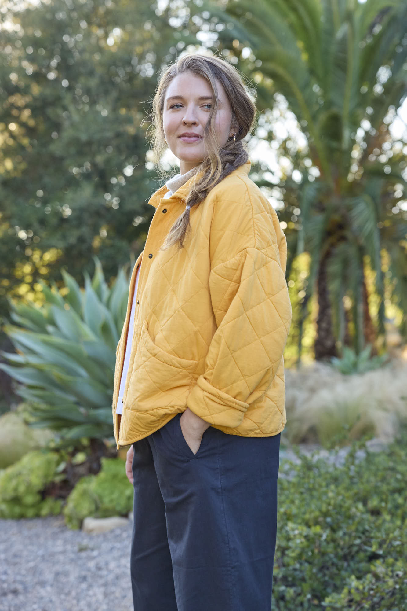 Countryside Quilted Jacket - Mango - FINAL SALE