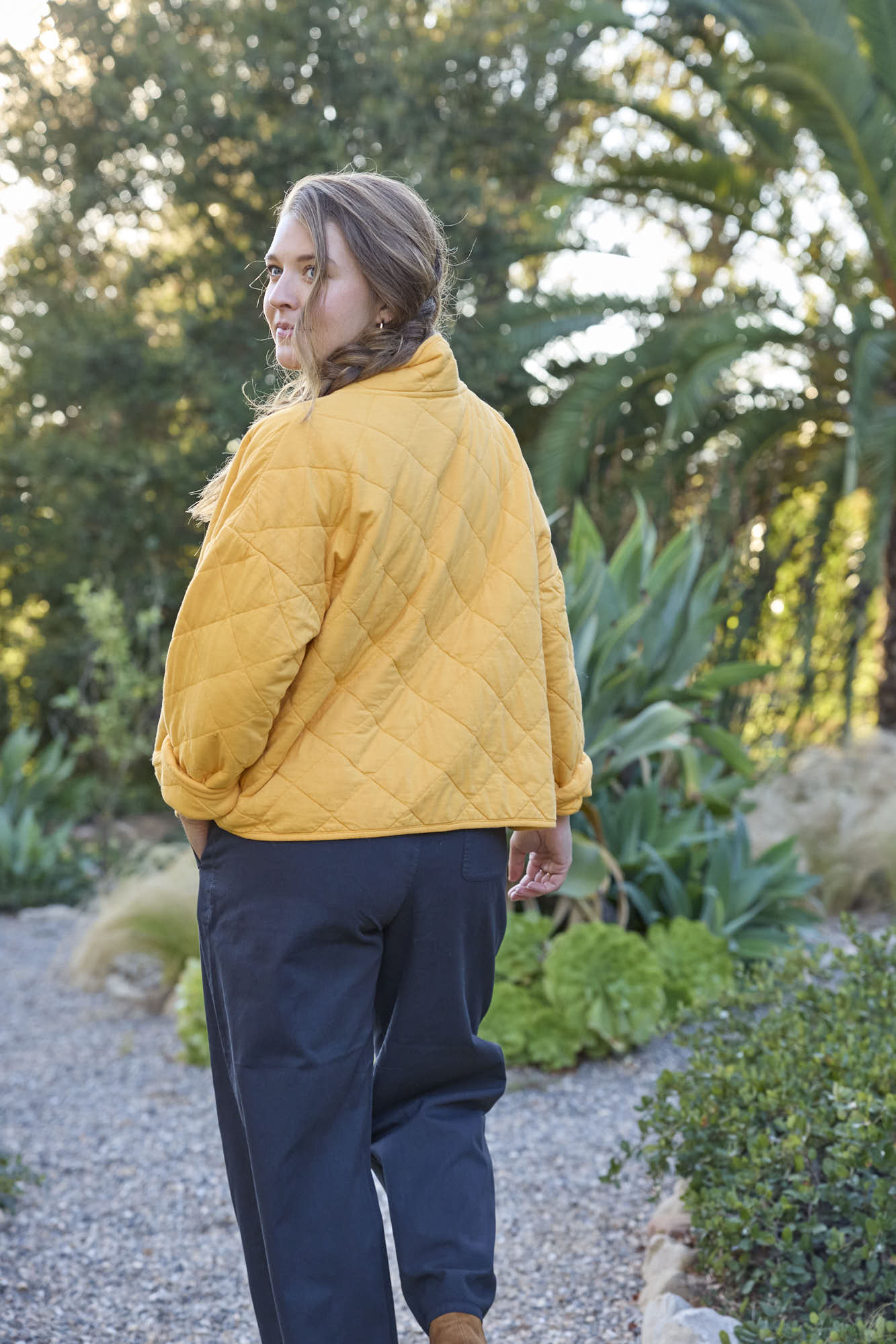 Countryside Quilted Jacket - Mango - FINAL SALE