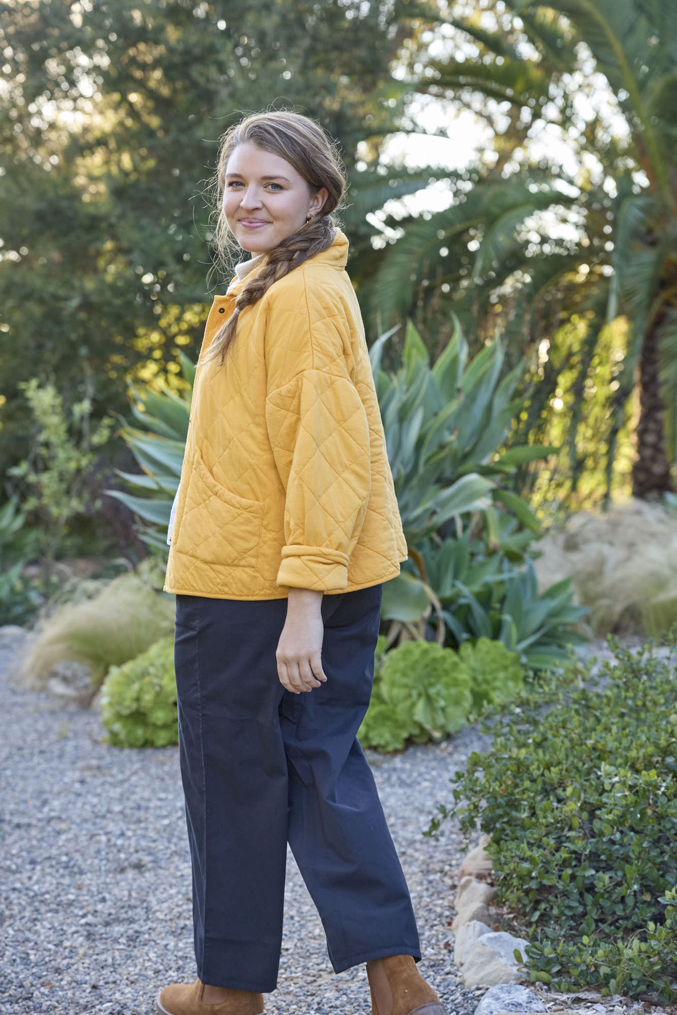 Countryside Quilted Jacket - Mango - FINAL SALE
