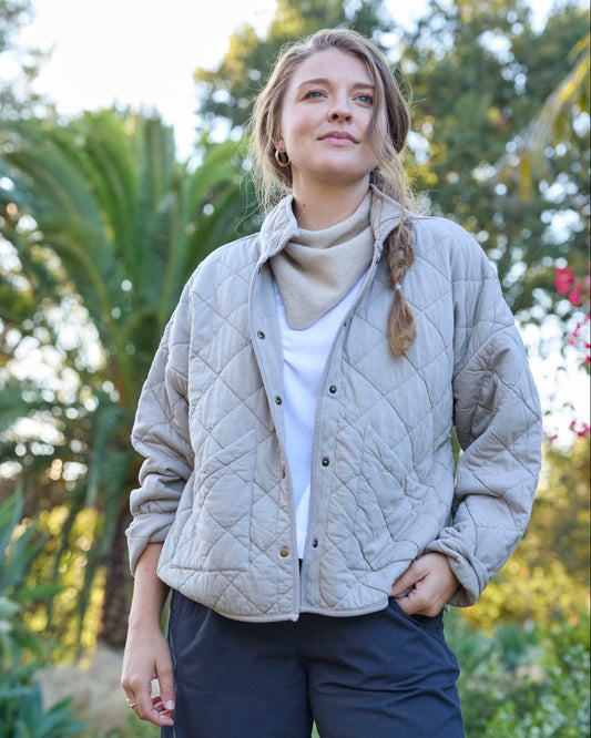 Countryside Quilted Jacket - Pebble - FINAL SALE