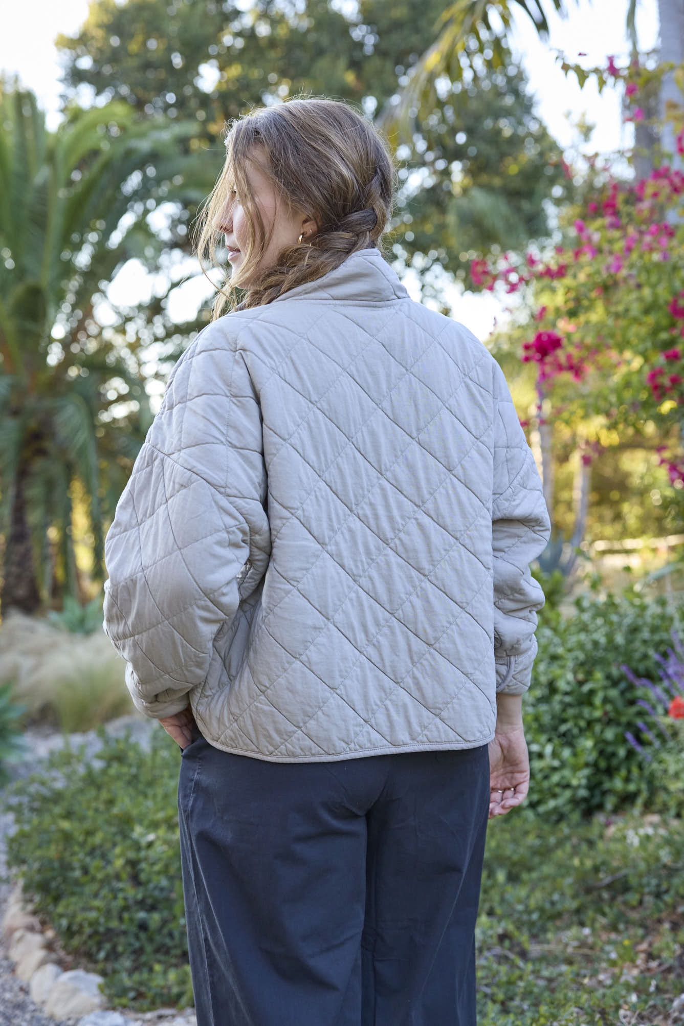 Countryside Quilted Jacket - Pebble - FINAL SALE