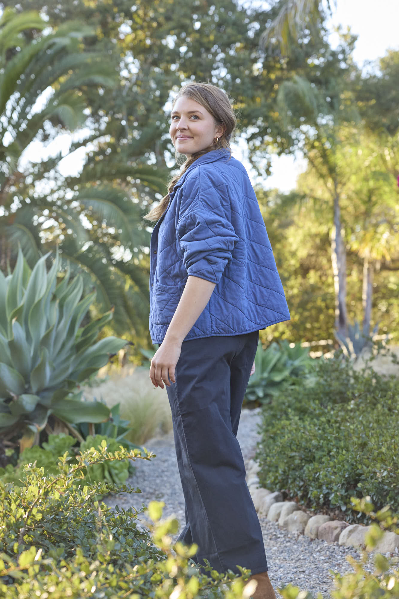 Countryside Quilted Jacket - Inky Blue - FINAL SALE