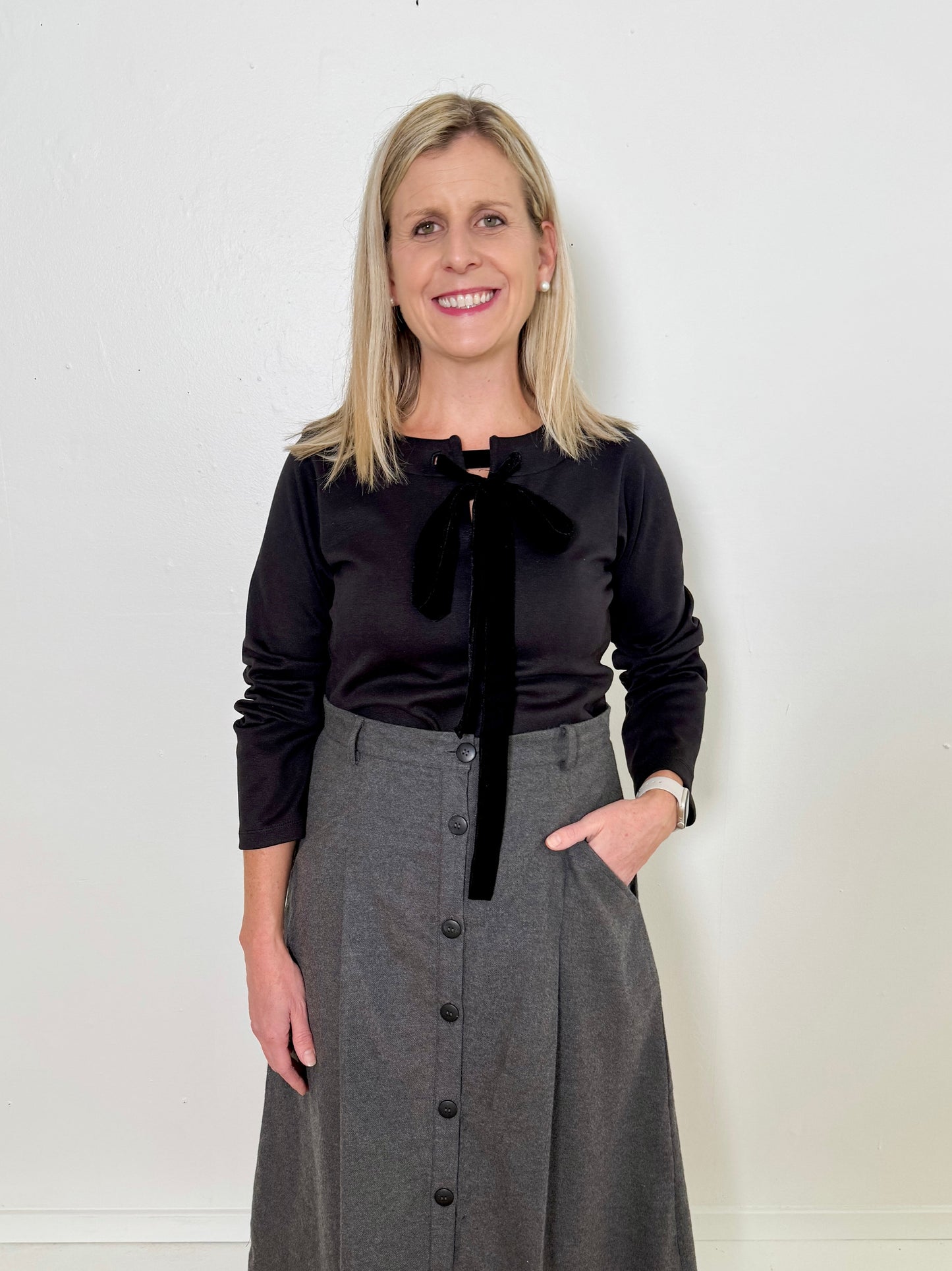 Velvet Tie Top