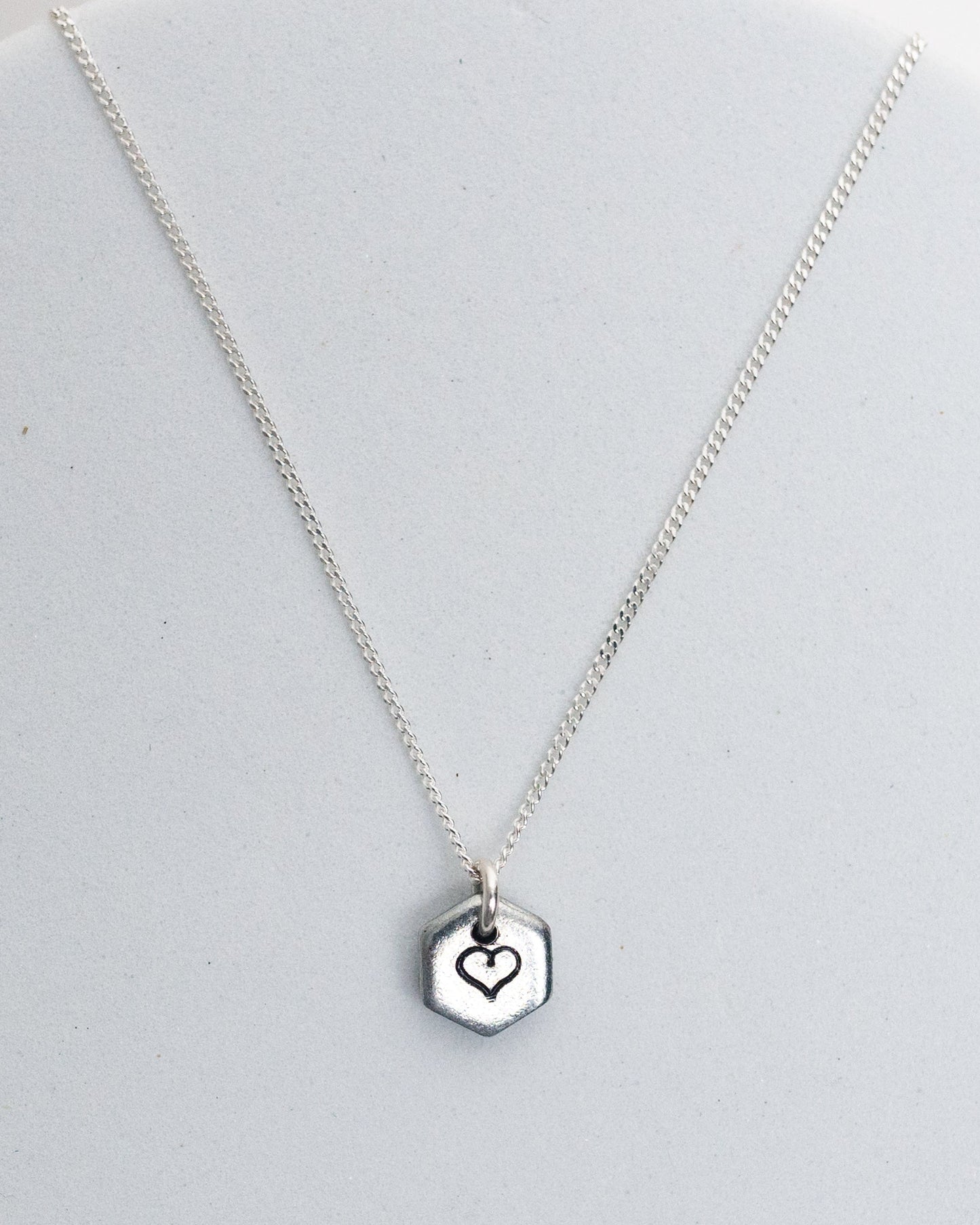 Known Heart Necklace | Salvaged Steel Auto Part | Adjustable Sterling Silver Chain