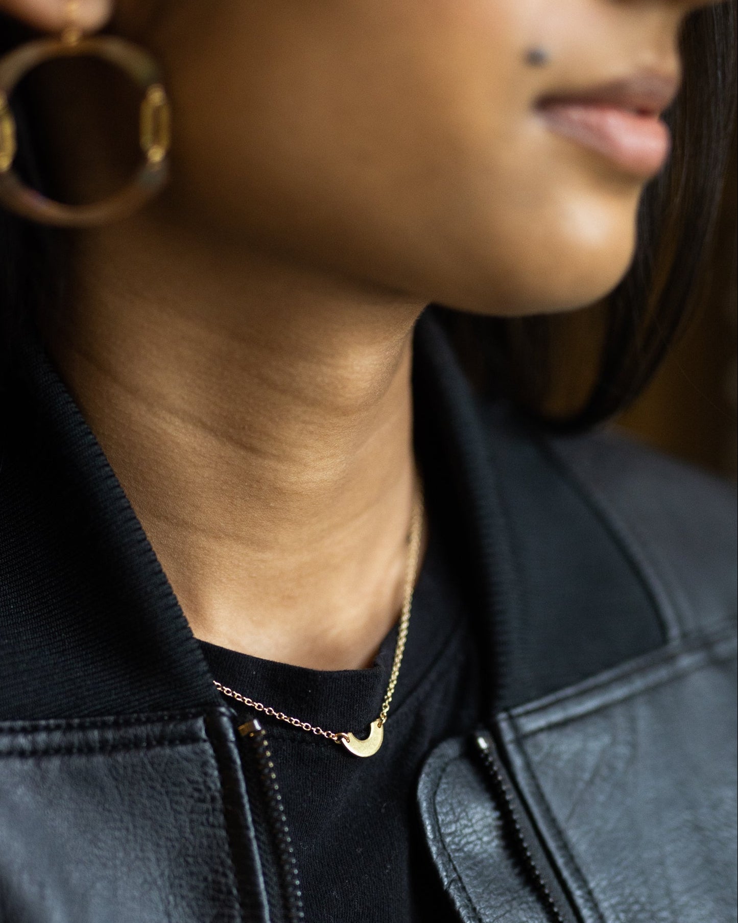Poured Out Necklace | Repurposed Automotive Brass Washer | Gold Plated Chain