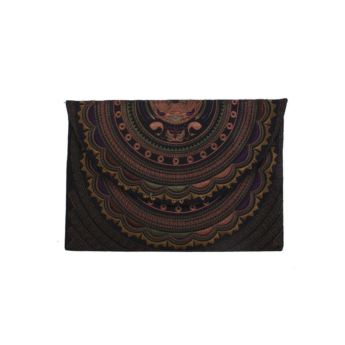 Boho Style Embroidered Clutch Bag - Thailand